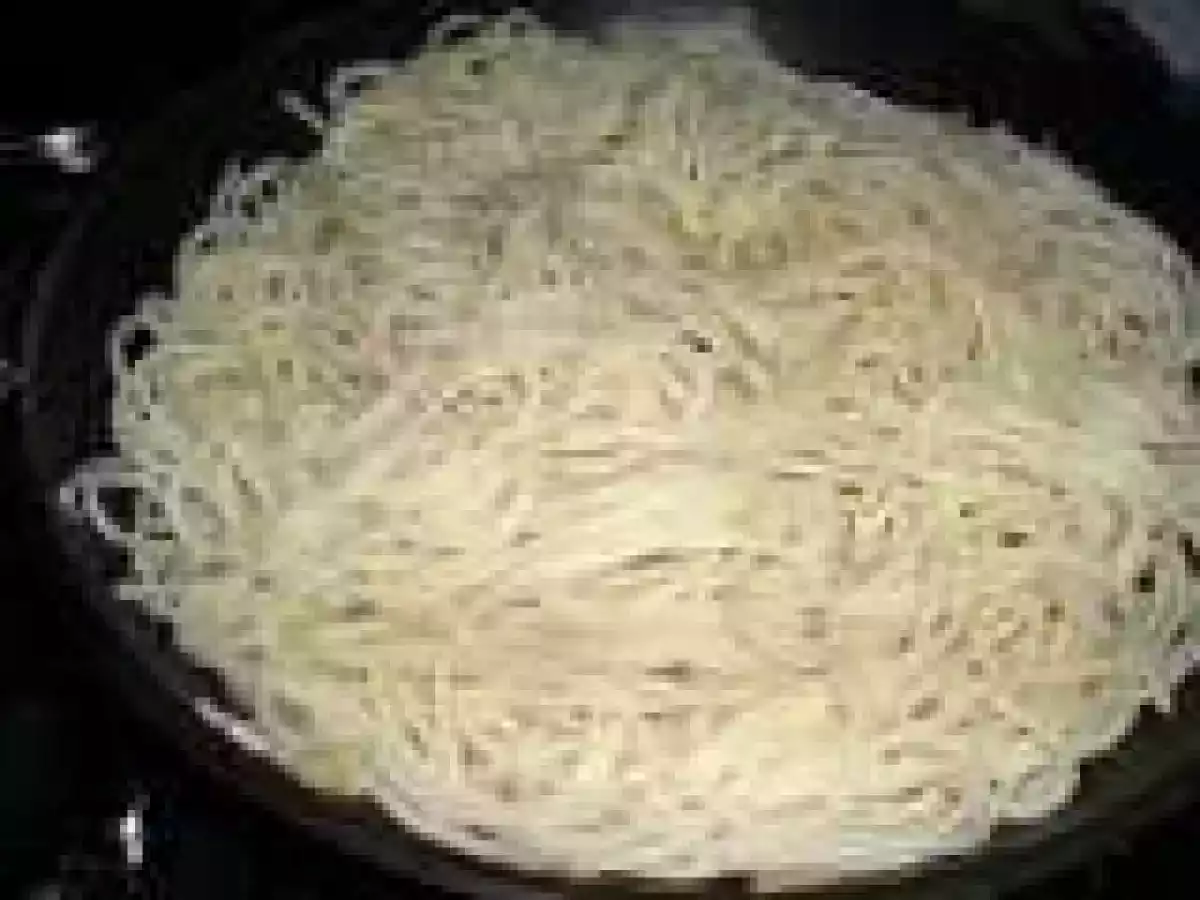 Espaguetis con salsa de setas (paso a paso)