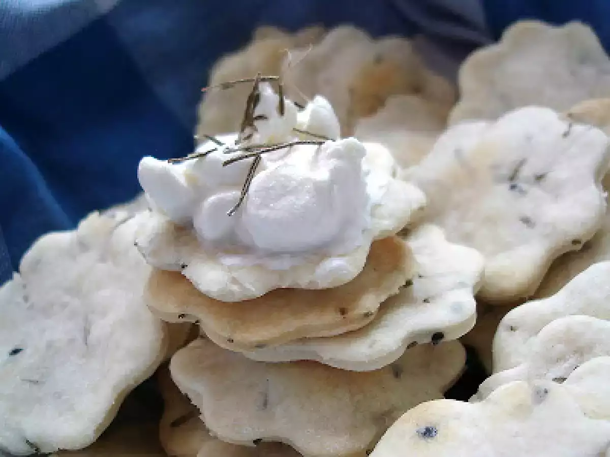 Receta Crackers de romero caseras