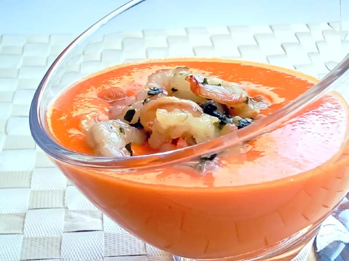 Receta Salmorejo de pimientos del piquillo