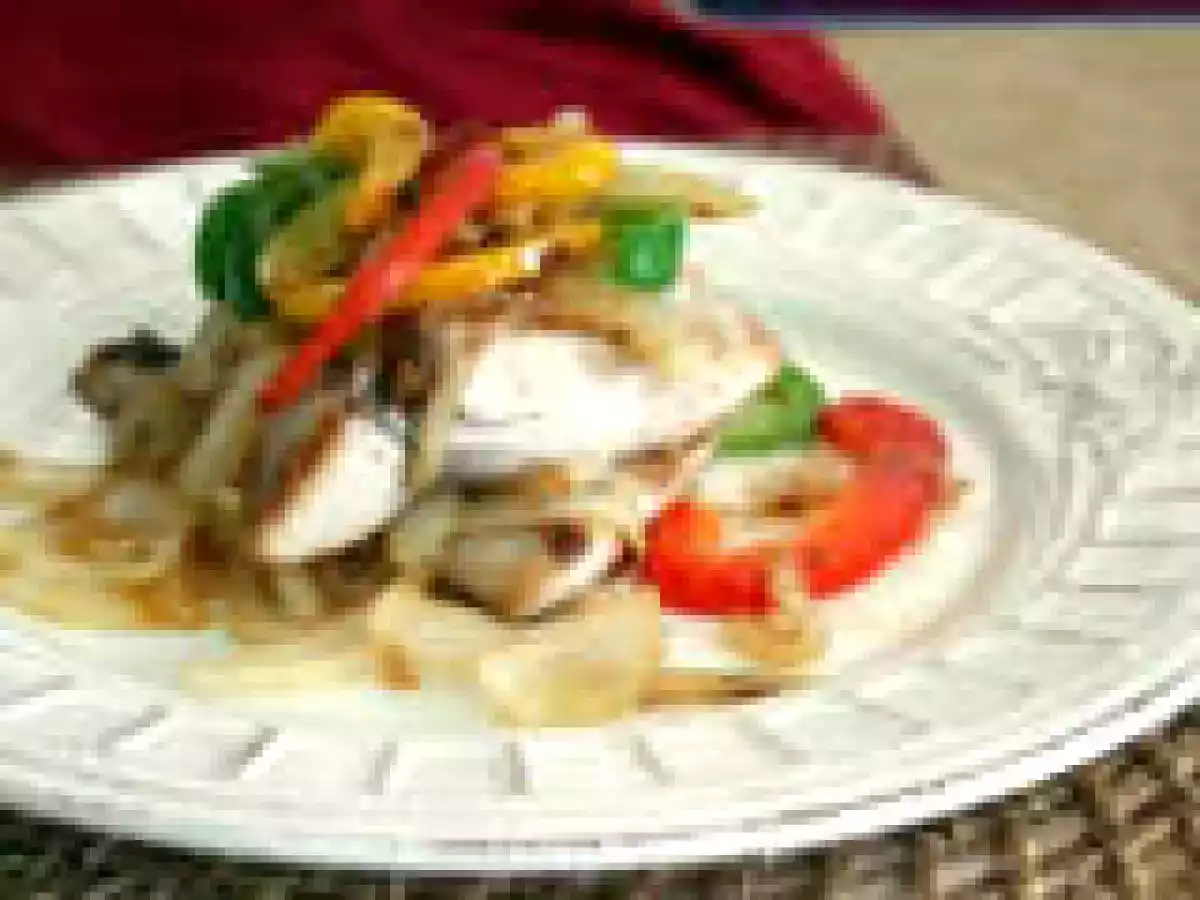 Filete de dorado al ajillo