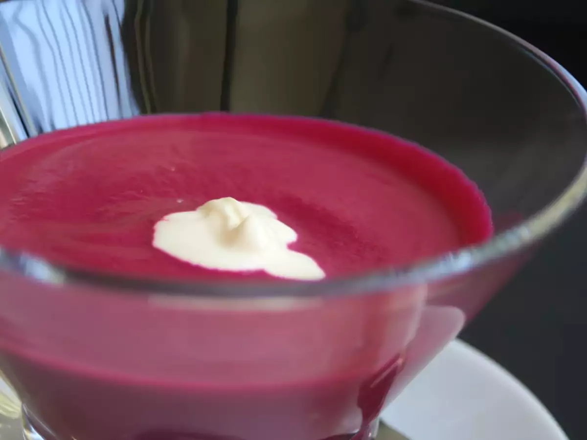 Receta Sopa fría de remolacha
