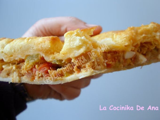 Empanada de pollo con masa en panificadora - Receta Petitchef