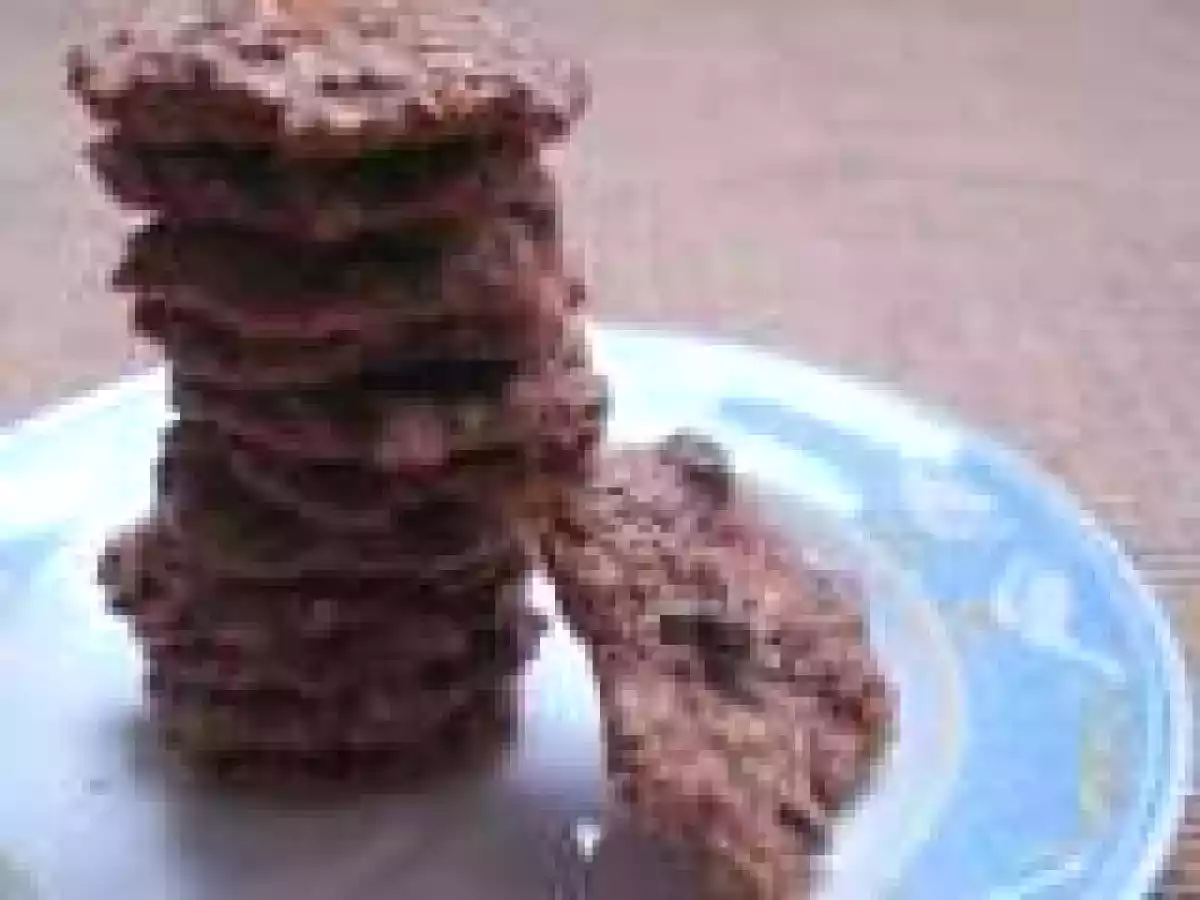 Cookies de avena, pasas de uva, nueces y chocolitos