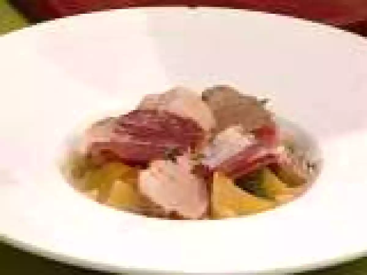 Solomillo de cerdo con torta de la serena