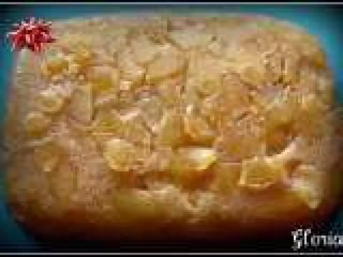 Bizcocho de manzana y canela (al revés)