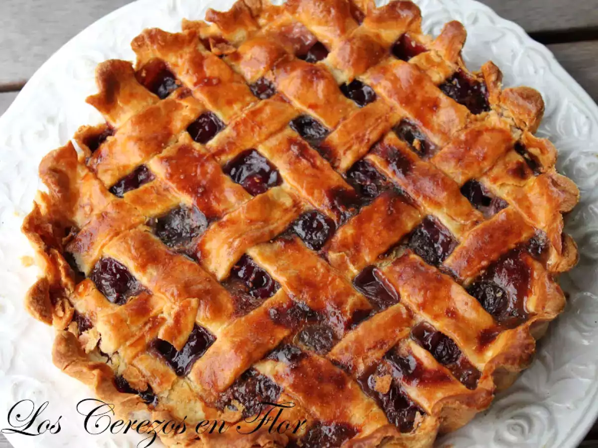 Receta Tarta de cerezas con pasta quebrada