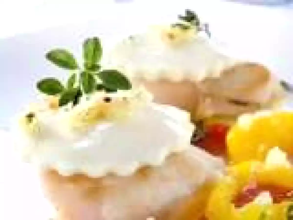 Vieiras al horno con queso fresco