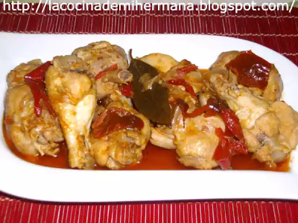 Receta Pollo al chilindrón (fussioncook)