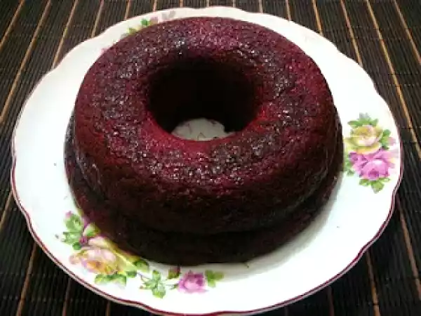 Receta Budín de remolachas light