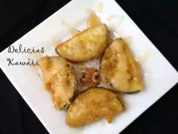 Receta Berenjenas dulces en tempura