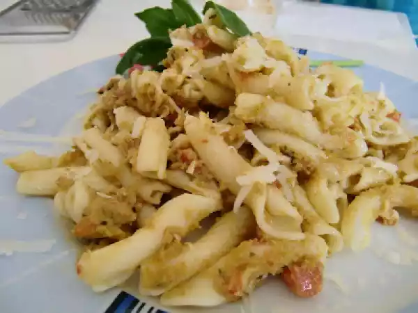 Receta Pasta con crema de aceitunas