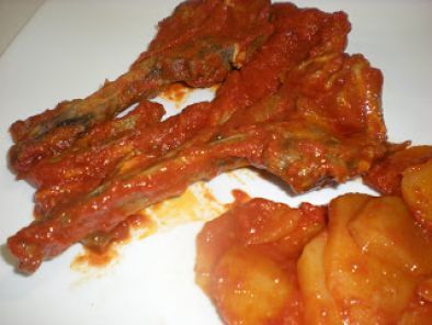 Receta Chuletas de cordero en tomate