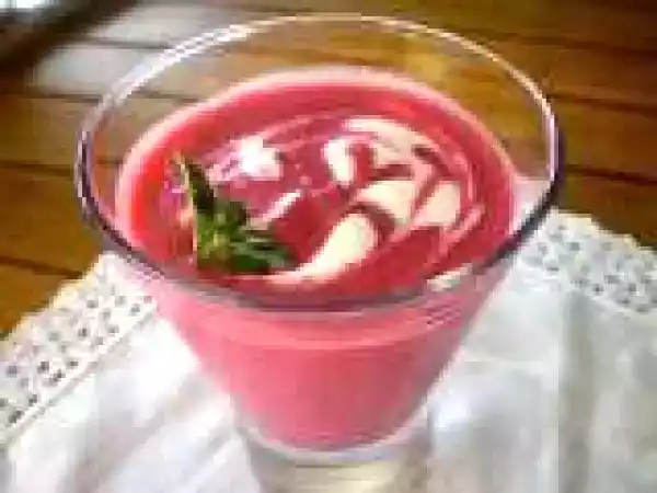 Receta Crema freda de remolatxa