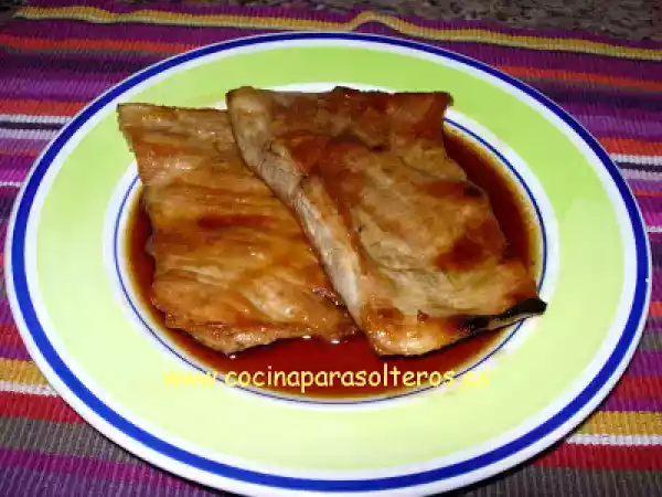 Receta Secreto ibérico en salsa teriyaki