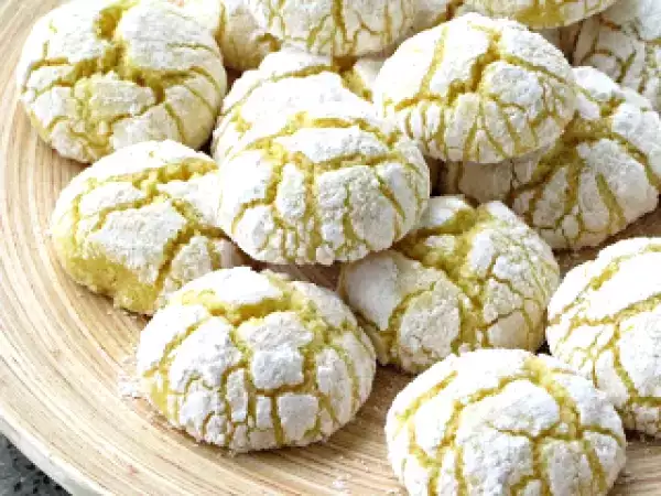 Receta Galletitas mágicas blancas craqueladas