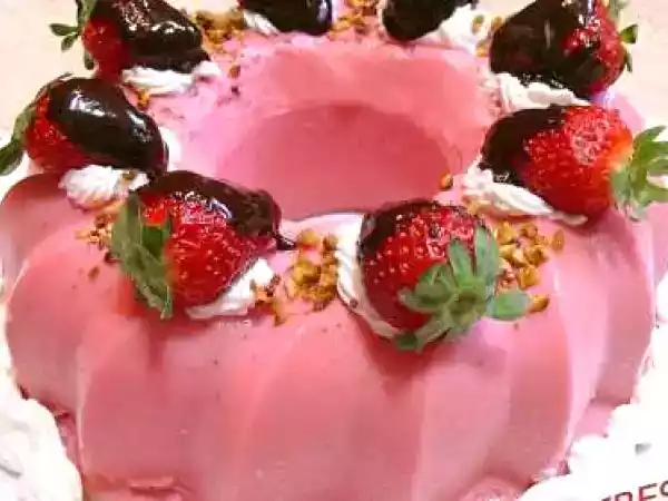 Receta Pudin de fresa