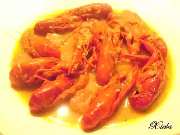 Receta Cangrejos de rio en salsa