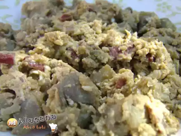 Receta Revuelto de berenjena