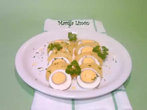 Receta Ensalada de patata y huevo duro