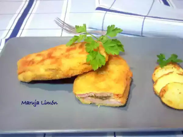 Receta Libritos de lomo rellenos de pesto y queso mozzarella