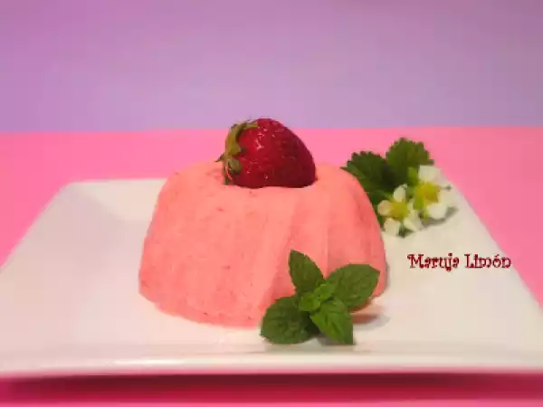 Receta Semifrio de fresas