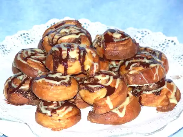 Receta Espirales de frutos secos y chocolate