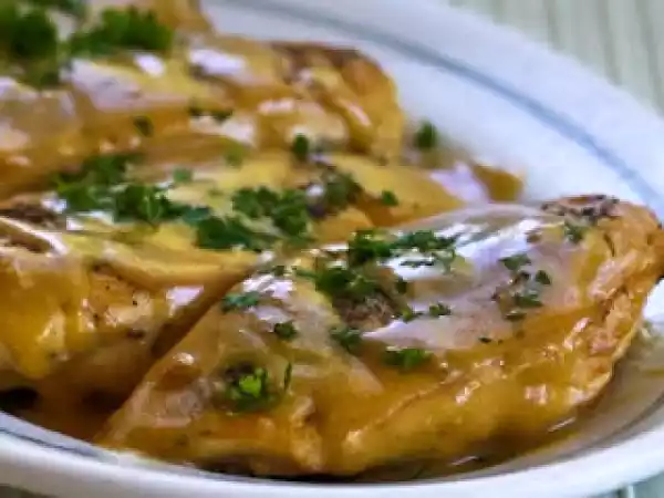 Receta Pechugas de pollo en mostaza