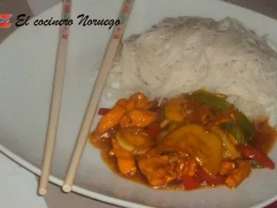 Receta Chop suey de pollo al curry