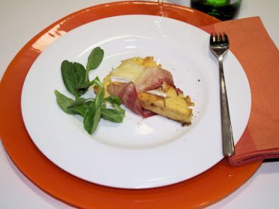 Receta Polenta al horno con bacon y brie (concurso cocina italiana)
