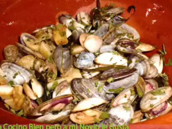 Receta Coquinas con vino blanco