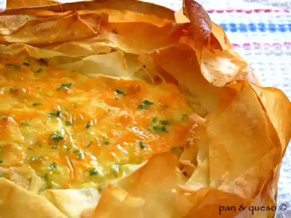 Receta Tarta a los cuatro quesos