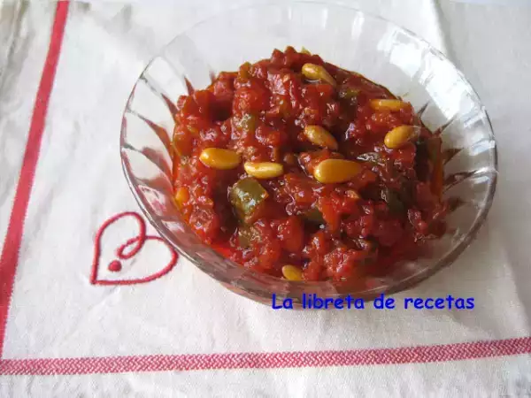 Receta Pimentó en tollina