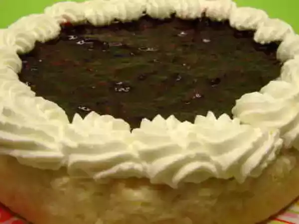 Receta Tarta de queso fresco y confitura de frambuesas y arándanos