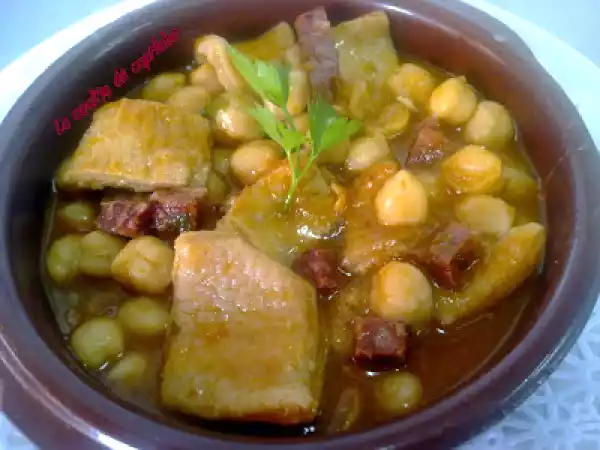 Receta Callos con garbanzos