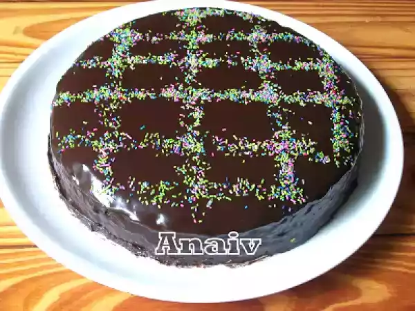 Receta Torta húmeda de chocolate con ganache