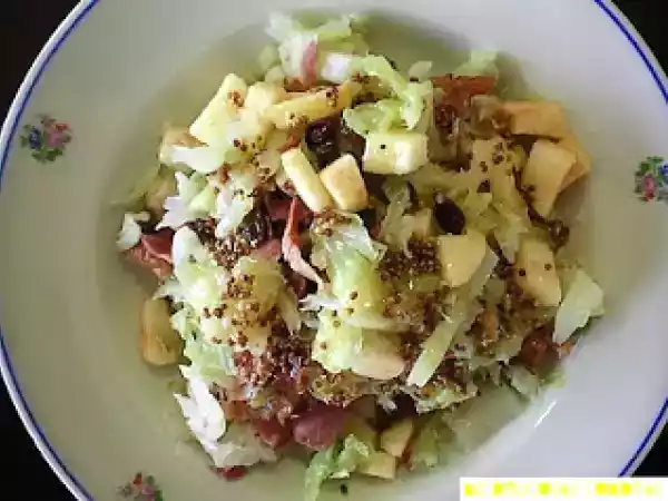 Receta Ensalada de repollo blanco y bacon