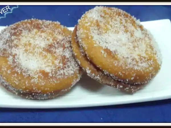 Receta Galletas rellenas fritas para el día de todos los santos