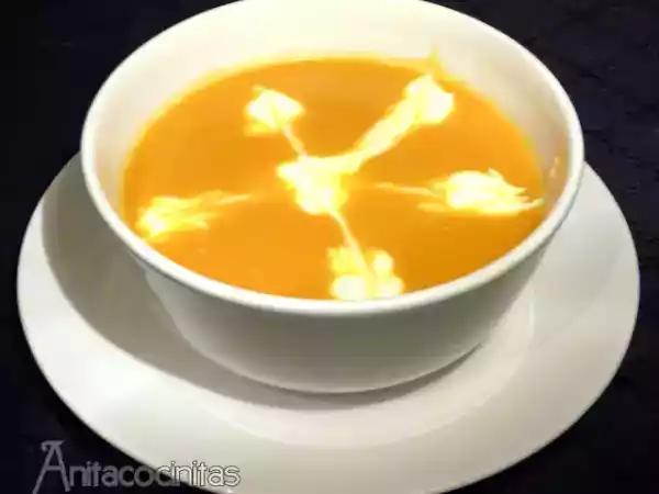 Receta Crema de calabaza, naranja y jengibre