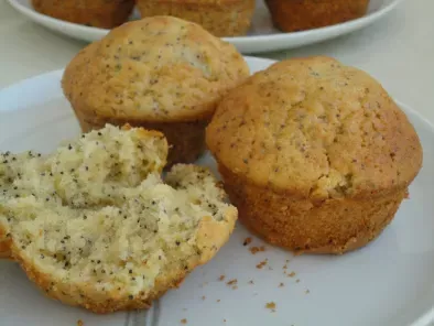 Receta Lemon-poppy seed muffins