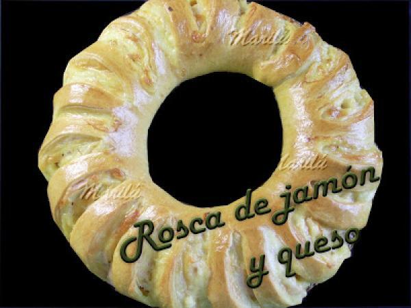 Receta Rosca de jamón y queso.