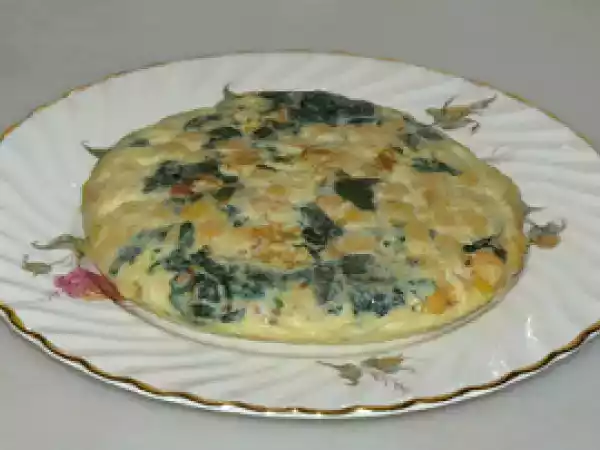 Receta Truita de cigrons amb espinacs