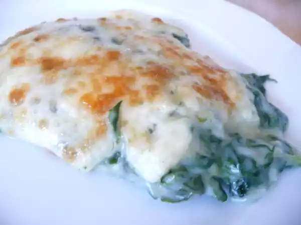 Receta Espinacas con bechamel