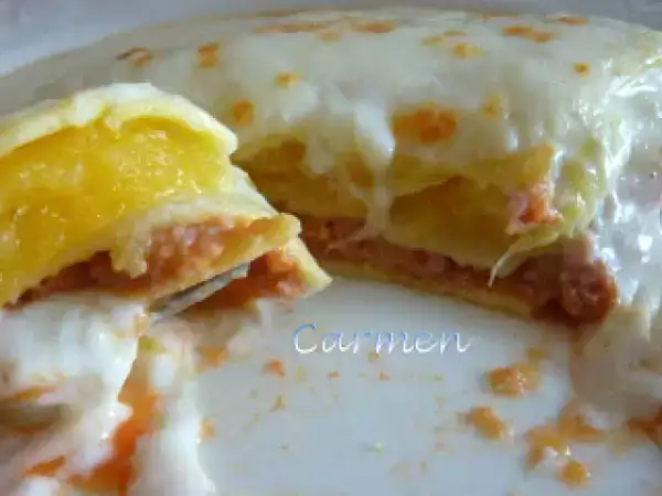 Receta Lasaña mixta