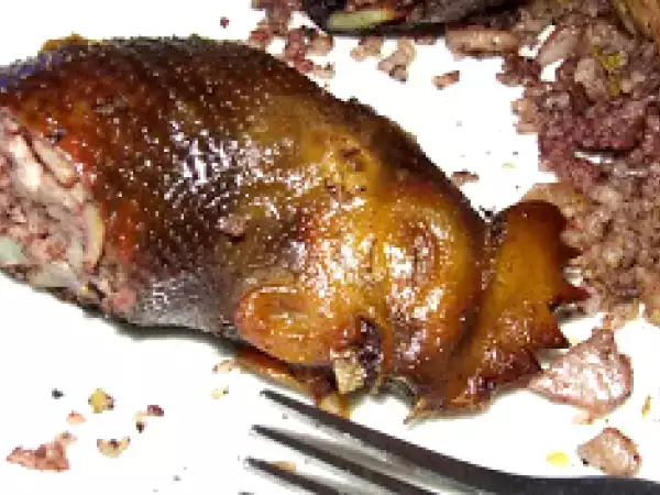 Receta Pescuezos de gallina rellenos boyaca