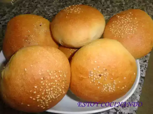 Receta Pan de hamburguesa en panificadora