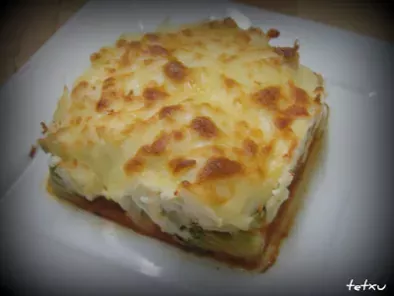 Receta Pasta gratinada (trottole) con coliflor y brocoli (fussioncook)