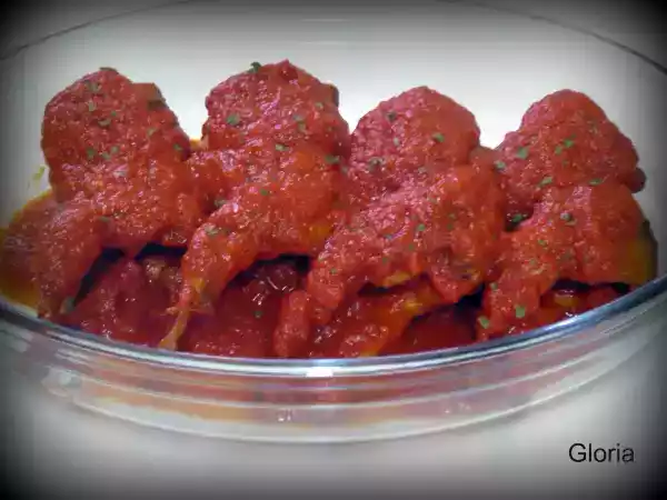 Receta Codornices en salsa de pimiento