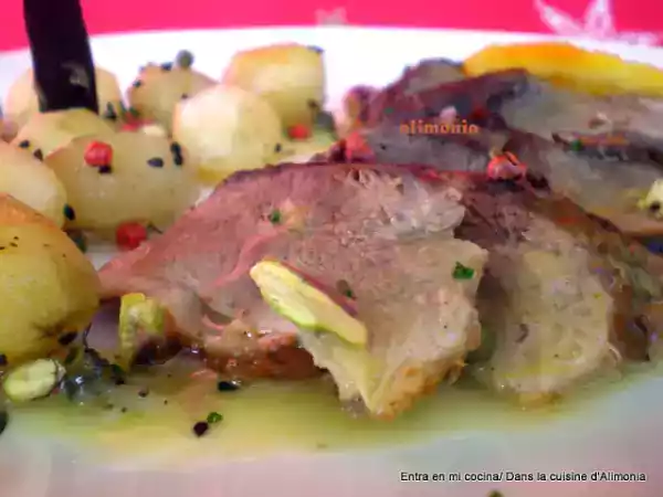 Receta Magrets de pato-salsa naranja especias.vainilla