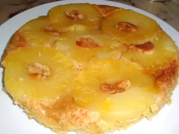 Receta Tarta de piña en olla