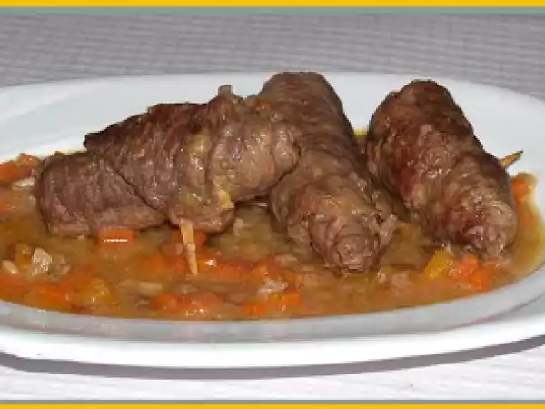 Receta Escalopines de ternera rellenos de queso